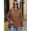 imageANRABESS Womens Sweatshirt Long Sleeve Tunic Henley Tops Loose Slit Casual Button Shirts Pullover 2025 Fall Winter OutfitsCaramel