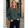 imageANRABESS Womens Sweatshirt Long Sleeve Tunic Henley Tops Loose Slit Casual Button Shirts Pullover 2025 Fall Winter OutfitsDark Green