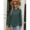 imageANRABESS Womens Sweatshirt Long Sleeve Tunic Henley Tops Loose Slit Casual Button Shirts Pullover 2025 Fall Winter OutfitsDark Green