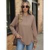 imageANRABESS Womens Sweatshirt Long Sleeve Tunic Henley Tops Loose Slit Casual Button Shirts Pullover 2025 Fall Winter OutfitsKhaki