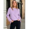 imageANRABESS Womens Sweatshirt Long Sleeve Tunic Henley Tops Loose Slit Casual Button Shirts Pullover 2025 Fall Winter OutfitsLight Purple