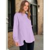 imageANRABESS Womens Sweatshirt Long Sleeve Tunic Henley Tops Loose Slit Casual Button Shirts Pullover 2025 Fall Winter OutfitsLight Purple