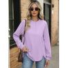 imageANRABESS Womens Sweatshirt Long Sleeve Tunic Henley Tops Loose Slit Casual Button Shirts Pullover 2025 Fall Winter OutfitsLight Purple