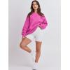 imageANRABESS Womens Sweatshirts Crewneck Fleece Oversized Pullover Sweaters 2025 Fall Cute Tops Teen Girls Preppy Clothes 2025Hot Pink