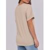 imageANRABESS Womens T Shirts Short Sleeve V Neck Shirts Summer Loose Fit Dressy Tops Business Casual Blouses 2025 Basic TeesAlmond
