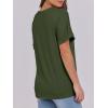 imageANRABESS Womens T Shirts Short Sleeve V Neck Shirts Summer Loose Fit Dressy Tops Business Casual Blouses 2025 Basic TeesArmy Green
