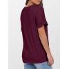 imageANRABESS Womens T Shirts Short Sleeve V Neck Shirts Summer Loose Fit Dressy Tops Business Casual Blouses 2025 Basic TeesBurgundy