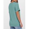 imageANRABESS Womens T Shirts Short Sleeve V Neck Shirts Summer Loose Fit Dressy Tops Business Casual Blouses 2025 Basic TeesGreen Blue