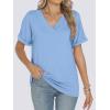 imageANRABESS Womens T Shirts Short Sleeve V Neck Shirts Summer Loose Fit Dressy Tops Business Casual Blouses 2025 Basic TeesLight Blue