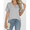 imageANRABESS Womens T Shirts Short Sleeve V Neck Shirts Summer Loose Fit Dressy Tops Business Casual Blouses 2025 Basic TeesLight Grey