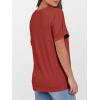 imageANRABESS Womens T Shirts Short Sleeve V Neck Shirts Summer Loose Fit Dressy Tops Business Casual Blouses 2025 Basic TeesRed