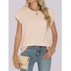 imageANRABESS Womens Tops Summer Cap Sleeve Basic Tee Shirts 2025 Trendy Loose Fit Casual Dressy Business Work Tshirts ClothesBeige