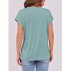 imageANRABESS Womens Tops Summer Cap Sleeve Basic Tee Shirts 2025 Trendy Loose Fit Casual Dressy Business Work Tshirts ClothesCadet Blue