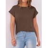 imageANRABESS Womens Tops Summer Cap Sleeve Basic Tee Shirts 2025 Trendy Loose Fit Casual Dressy Business Work Tshirts ClothesCoffee