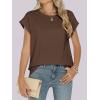 imageANRABESS Womens Tops Summer Cap Sleeve Basic Tee Shirts 2025 Trendy Loose Fit Casual Dressy Business Work Tshirts ClothesCoffee