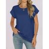 imageANRABESS Womens Tops Summer Cap Sleeve Basic Tee Shirts 2025 Trendy Loose Fit Casual Dressy Business Work Tshirts ClothesDark Blue