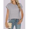 imageANRABESS Womens Tops Summer Cap Sleeve Basic Tee Shirts 2025 Trendy Loose Fit Casual Dressy Business Work Tshirts ClothesGrey