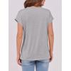 imageANRABESS Womens Tops Summer Cap Sleeve Basic Tee Shirts 2025 Trendy Loose Fit Casual Dressy Business Work Tshirts ClothesGrey