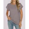 imageANRABESS Womens Tops Summer Cap Sleeve Basic Tee Shirts 2025 Trendy Loose Fit Casual Dressy Business Work Tshirts ClothesGreyish Brown