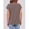 imageANRABESS Womens Tops Summer Cap Sleeve Basic Tee Shirts 2025 Trendy Loose Fit Casual Dressy Business Work Tshirts ClothesLight Brown
