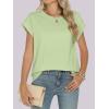 imageANRABESS Womens Tops Summer Cap Sleeve Basic Tee Shirts 2025 Trendy Loose Fit Casual Dressy Business Work Tshirts ClothesLight Green