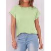 imageANRABESS Womens Tops Summer Cap Sleeve Basic Tee Shirts 2025 Trendy Loose Fit Casual Dressy Business Work Tshirts ClothesLight Green