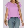 imageANRABESS Womens Tops Summer Cap Sleeve Basic Tee Shirts 2025 Trendy Loose Fit Casual Dressy Business Work Tshirts ClothesLilac