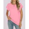 imageANRABESS Womens Tops Summer Cap Sleeve Basic Tee Shirts 2025 Trendy Loose Fit Casual Dressy Business Work Tshirts ClothesPink