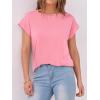 imageANRABESS Womens Tops Summer Cap Sleeve Basic Tee Shirts 2025 Trendy Loose Fit Casual Dressy Business Work Tshirts ClothesPink