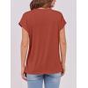 imageANRABESS Womens Tops Summer Cap Sleeve Basic Tee Shirts 2025 Trendy Loose Fit Casual Dressy Business Work Tshirts ClothesRust