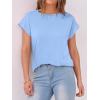 imageANRABESS Womens Tops Summer Cap Sleeve Basic Tee Shirts 2025 Trendy Loose Fit Casual Dressy Business Work Tshirts ClothesSky Blue
