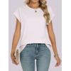 imageANRABESS Womens Tops Summer Cap Sleeve Basic Tee Shirts 2025 Trendy Loose Fit Casual Dressy Business Work Tshirts ClothesWhite