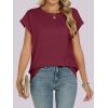 imageANRABESS Womens Tops Summer Cap Sleeve Basic Tee Shirts 2025 Trendy Loose Fit Casual Dressy Business Work Tshirts ClothesWine Red