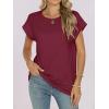 imageANRABESS Womens Tops Summer Cap Sleeve Basic Tee Shirts 2025 Trendy Loose Fit Casual Dressy Business Work Tshirts ClothesWine Red
