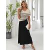 imageANRABESS Womens Wool Blend Tops Short Sleeve V Neck Soft Business Dressy Casual Pullover Sweater 2025 Trendy OutfitsBeige Black Stripe