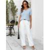 imageANRABESS Womens Wool Blend Tops Short Sleeve V Neck Soft Business Dressy Casual Pullover Sweater 2025 Trendy OutfitsLight Blue