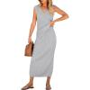 imageANRABESS 2 Piece Sweater Skirt Sets for Women Sleeveless V Neck Ribbed Vest Tops Knits Casual Midi Dresses 2025 Summer OutfitGrey