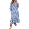 Striped Blue