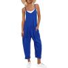 imageANRABESS Jumpsuits for Women Casual Summer Overalls Sleeveless Spaghetti Strap Romper Jumpers Trendy Beach Vacation OutfitsRoayl Blue