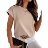 imageANRABESS Women Cap Sleeve Tops 2025 Trendy Summer Loose Fit Cute Basic T Shirts Business Dressy Casual Outfits ClothesKhaki