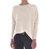 imageANRABESS Women Crewneck Long Batwing Sleeve Casual Loose Fit Ribbed Knit Fall 2024 Cozy Pullover Sweater Top OutfitsAlmond
