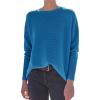 imageANRABESS Women Crewneck Long Batwing Sleeve Casual Loose Fit Ribbed Knit Fall 2024 Cozy Pullover Sweater Top OutfitsRoyal Blue