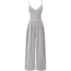 imageANRABESS Women V Neck Spaghetti Strap Wide Leg Dressy Jumpsuits 2025 Summer Casual One Piece Jumper Romper Outfits ampamp PocketsGrey