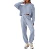 imageANRABESS Womens 2 Piece Outfits Lounge Sets Cropped Sweatshirt ampamp Joggers Fashion Sweatsuit Sweat Set 2025 Fall TravelSky Blue