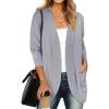 imageANRABESS Womens Cardigan Open Front Long Sleeve Shawl Neck Dressy Casual Knit Sweaters 2025 Fall Trendy Outerwear CoatGrey