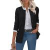 imageANRABESS Womens Cardigans 2025 Fall Dressy Casual Long Sleeve Crewneck Button Down Open Front Soft Knit Cardigan SweatersBlack