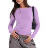 imageANRABESS Womens Long Sleeve Shirts Tight Fitted Going Out Crop Tops Crewneck Basic Tee Y2k Outfits Teens Girls ClothesBright Purple