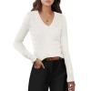 imageANRABESS Womens Long Sleeve V Neck Cable Knit Sweater Jumper 2025 Fall Pullover Top Cute Soft Ladies Dressy Casual OutfitsCream White