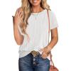 imageANRABESS Womens Short Sleeve Crewneck Shirts Ribbed Knit High Low Hem T Shirt 2025 Summer Spring Casual Tops Trendy ClothesWhite