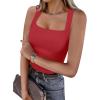 imageANRABESS Womens Square Neck Tank Top Sleeveless Workout Summer Basic Tops Knit Slim Fit 2025 Trendy Shirts Camisole ClothesRed